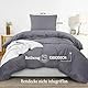 Utopia Bedding Bettwäsche 135x200 Set - Mikrofaser Bettbezug 135x200 cm + 1 Kissenbezug 80x80 cm - Grau