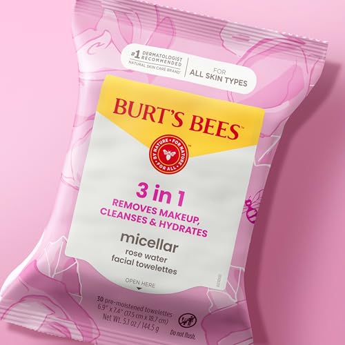 Burt’s Bees Micellar Rose Water Facial Towelettes, 30 ct. - image 7