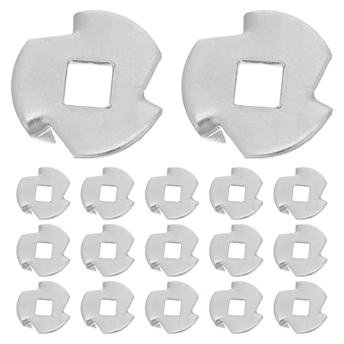 Uonlytech 50pcs Plaque de Rechange pour Moulin à Poivre en Acier Inoxydable Argenté, Facile à Installer et Résistante à L'usure, Adaptée aux Moulins à Sel et Poivre Cuisine