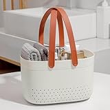 Conception portable : avec sa taille compacte et sa construction légère, ce panier de rangement est facile à transporter et pour une utilisation dans la salle de bain ou en voyage.