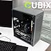 Zalman CUBIX Compact Mini Tower mATX PC Case, Heavy-Duty 0.8T Steel Chassis, Micro-ATX DTX ITX SFF SFX HTPC Small Form Factor Chassis with USB 3.0, 80mm Preinstalled Fan, Fits ATX PSU, Black