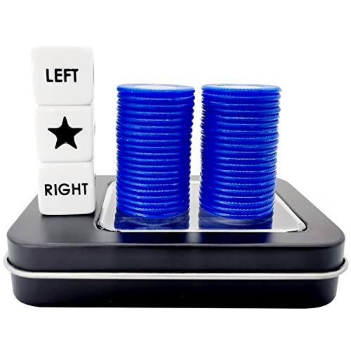 Juego de dados central izquierdo y derecho de reglas intuitivas
