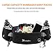 Number-one Running Belt with Water Bottles(2 x 175ML), Hydration Belt Waterproof Waist Pack Bag Fits iPhones Adjustable Sports Waist Pouch for Marathon Running Hiking Cycling, Black