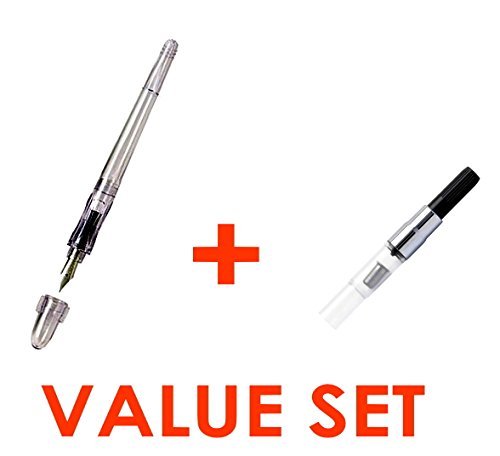 Pilot Penmanship Fountain Pen with Ergo Grip - Extra Fine Nib - Clear Body ï¼†Conformity converterï¼ˆCON-50)ã€€Value Set ï¼ˆWith Our Shop Original Product Descriptionï¼‰