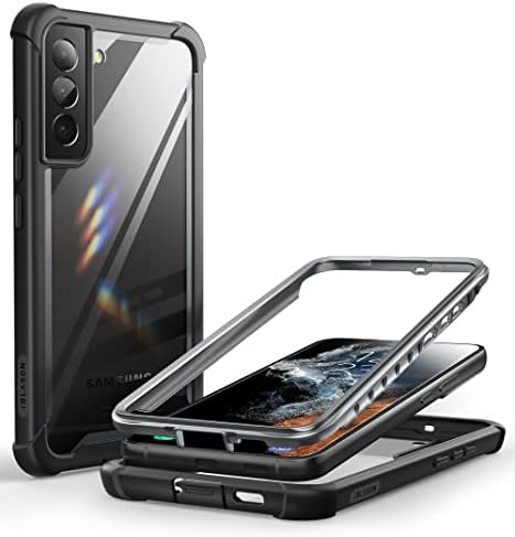 i-Blason Ares Series Case for Samsung Galaxy S22 Plus 5G Case (2022 Release), Protective Hard Shell Rugged Clear Bumper Case without Built-in Screen Protector (Black)
