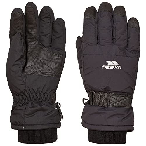 Trespass Mens Womens Ski Gloves Water Resistant Lightly Padded Gohan II