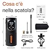 OSRAM TYREinflate 2000, pompa per pneumatici compatta e ricaricabile con luce LED, compressore portatile per pneumatici, alimentazione via USB, gonfiaggio degli pneumatici in 2 minuti