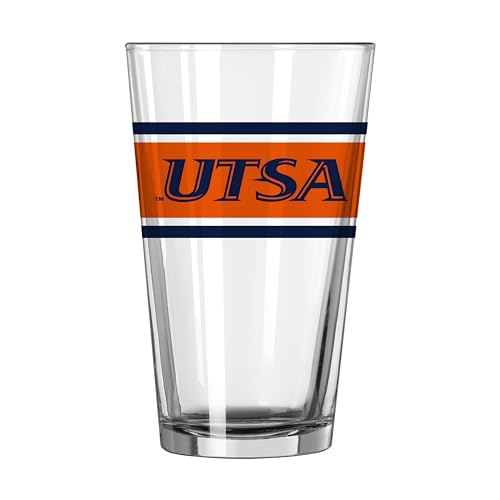 Image of Logo Brands NCAA 16 oz Pint Glass - Durable Glass With Bold Team Color- Chip-Resistant Rim Drinkware For Fans, Tailgates, Home Bars & Everyday Use