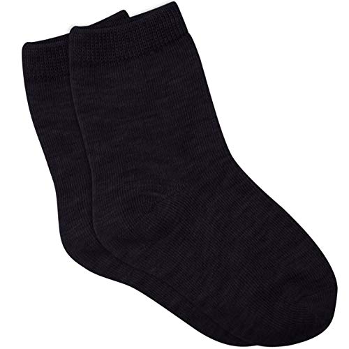 Image of Duufin 18 Pairs Toddler Crew Socks Mid Cut Kids Socks Mid Calf Toddler Socks