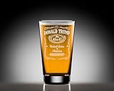 NeeNoNex Donald Trump Laser Engraved Beer Pint, Right Wing, Conservative Gift, Trump For Presidency, Poilitical Gift, 45-47