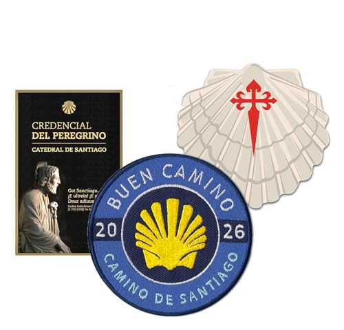 Official Camino Credential + 2026 Commemorative Camino de Santiago Patch