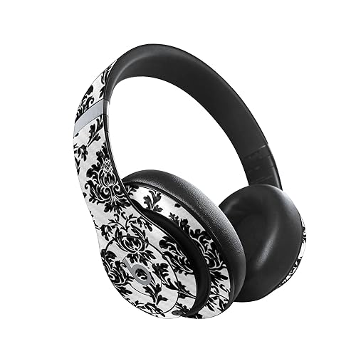 Image of MightySkins Carbon Fiber Skin Compatible with Beats Studio Pro - Vintage Damask | Protective, Durable Textured Carbon Fiber Finish | Easy to Apply