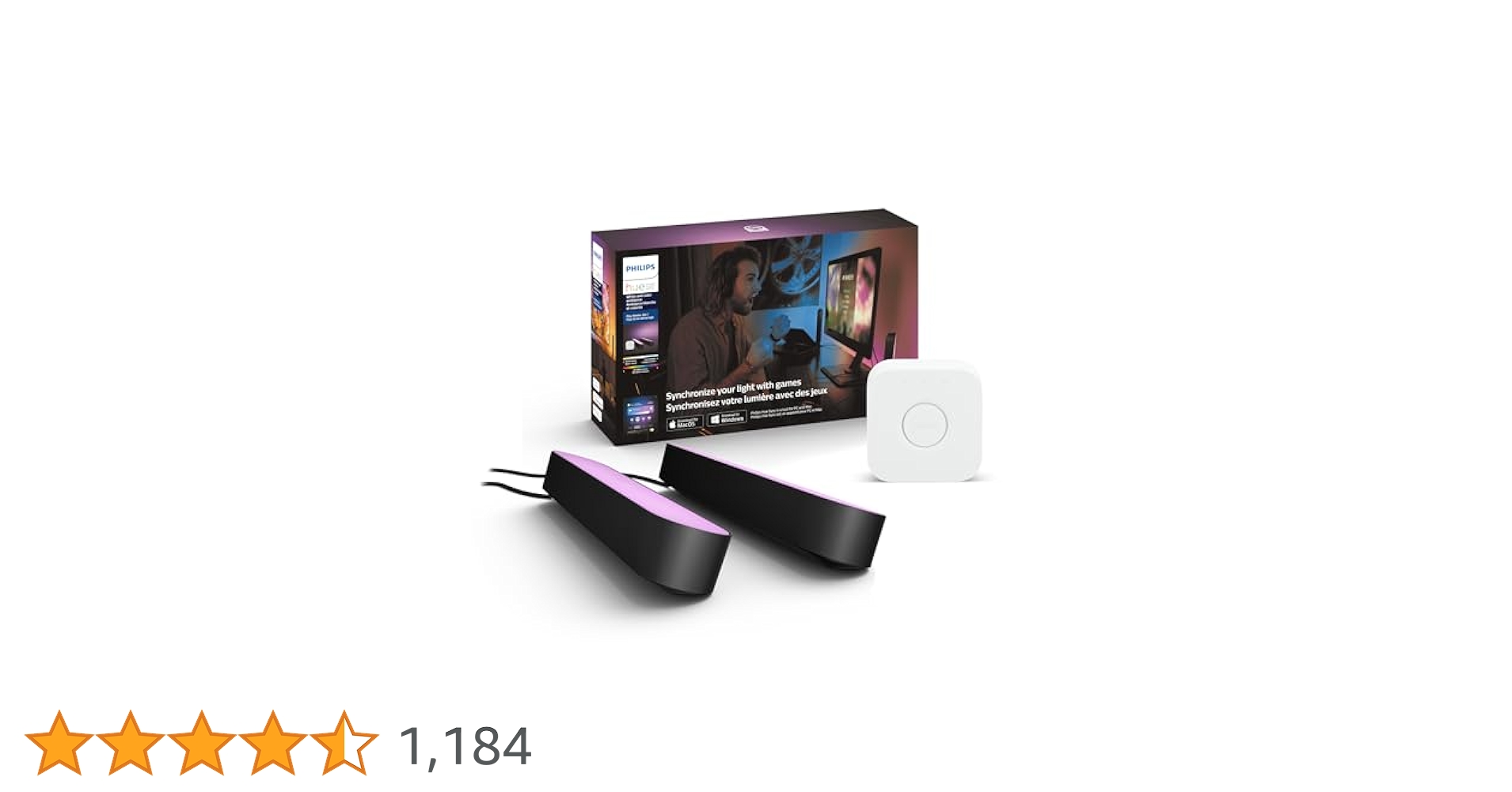 【ブリッジ付き】Philips Hue Play ライトバー スターターセット Amazon.co.jp: Philips Hue(フィリップスヒュー) バーライトLED