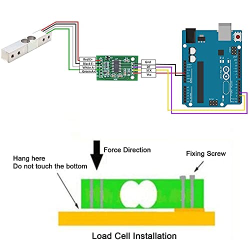 shanghj 4 sets digital load cell weight sensor  hx711 adc module weighing sensor for arduino diy portable electronic kitchen scale kit 5kg