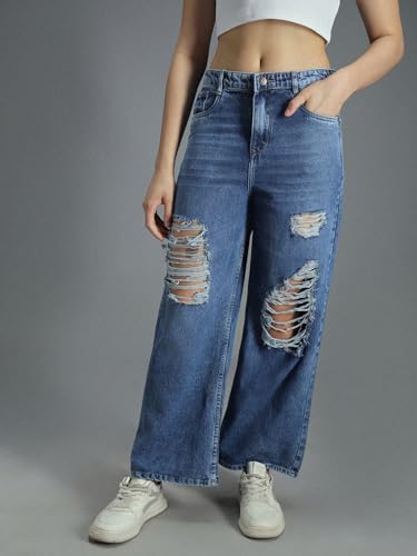 Image of HIGH Star Women's Regular Fit Mid Rise Jeans