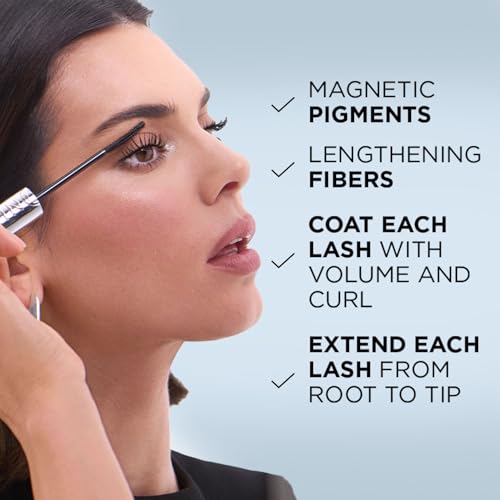Image of L'Oreal Paris Telescopic Extensionist Waterproof Lengthening Mascara, Black | Lengthening Waterproof Mascara, Lashes +5mm Closer To Brows, Separates & Curls Each Lash, 300 Bristles Curved Comb