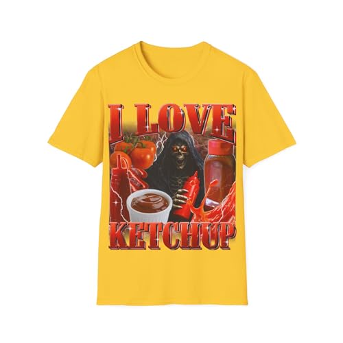T-shirt original I Love Ketchup Lover Meme le cadeau unisexe parfait