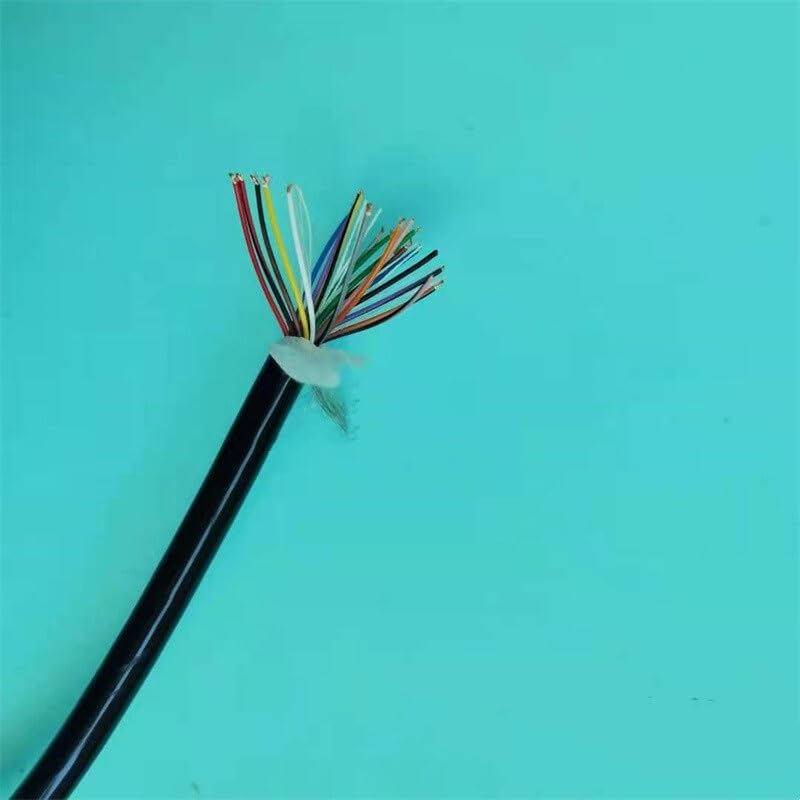 Kabel sprężynowy z poliuretanu 2, 6, 8, 10 rdzeni, 20 AWG, rozciągany, 1, 2, 3, 4, 5, 6, 7, 8, 9, 10, 11, 12, 13, 14, 15 metrów, spiralny drut teleskopowy (rozciągliwy 13 m, 6 rdzeni 20 AWG)
