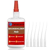 Tenacore Holzkleber Extra Stark Wasserfest 50g, Holzleim Extra Stark für...