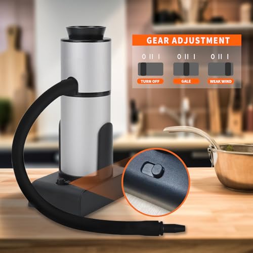 Smoking Gun Food, Smoker Portable Wood Smoke Infuser with Wood Chips, Food Kitchen Smoker Kit for Salad Meat Lachs Cocktails Cheese BBQ