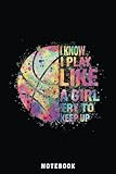  I Know I Play Like A Girl Try To Keep Up Basketball Notebook Retro: A blank lined basketball notebook 6x9 in 110 Pages that makes a fun basketball ... women\'s basketball, team basketball gifts