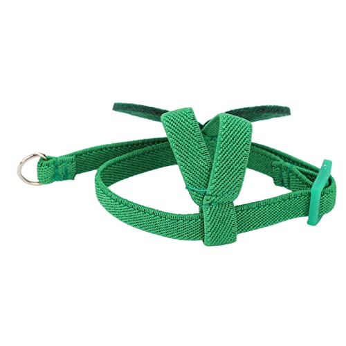 Arnês para papagaio, elástico ajustável, resistente à mordida, ergonômico, arnês para pássaros de es