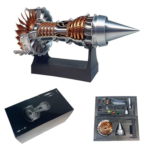 TR900 Turbofan Engine Model. Aircraft Engine Turbojet Engine Replica 28cm. A Mechanical Science Aero...