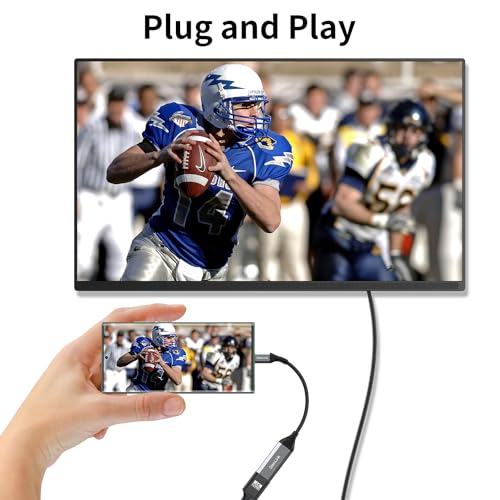 QianLink USB Type C to HDMI Adapter, USB C to HDMI 4K Cable [Thunderbolt 3/4] for MacBook Pro/Air 2023, iPhone 15 16 17 Pro Max, Dell XPS, Pixelbook, Surface, IPad Pro, iMac, XPS 17, Galaxy S25 S24 by QianLink - Image 4
