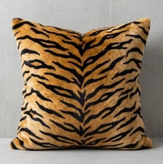 Image of Prokart Soft Faux Fur Fabric Cloth - 60 Inch Wide Pana | Fur Fabric Decorative Cloth for Crafting Soft Toys, Fancy Dress, Baby Photoshoot, Wedding Mandap & Party Decor (Tiger Print, 5 Mtr)