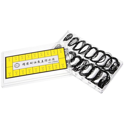 TEMPNAP 1箱 手表防水圈 腕時計用 シリコン製防水ケースシールリング 多交換用ガスケット 時計裏蓋パッキン 耐久性