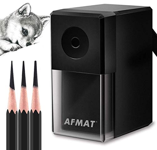 AFMAT Long Point Pencil Sharpener, Pencil Sharpeners for Artists, Charcoal Pencil Sharpener, Manual Pencil Sharpeners for Art/Drawing/Sketching Pencils(φ6-8mm), Adjustable Points