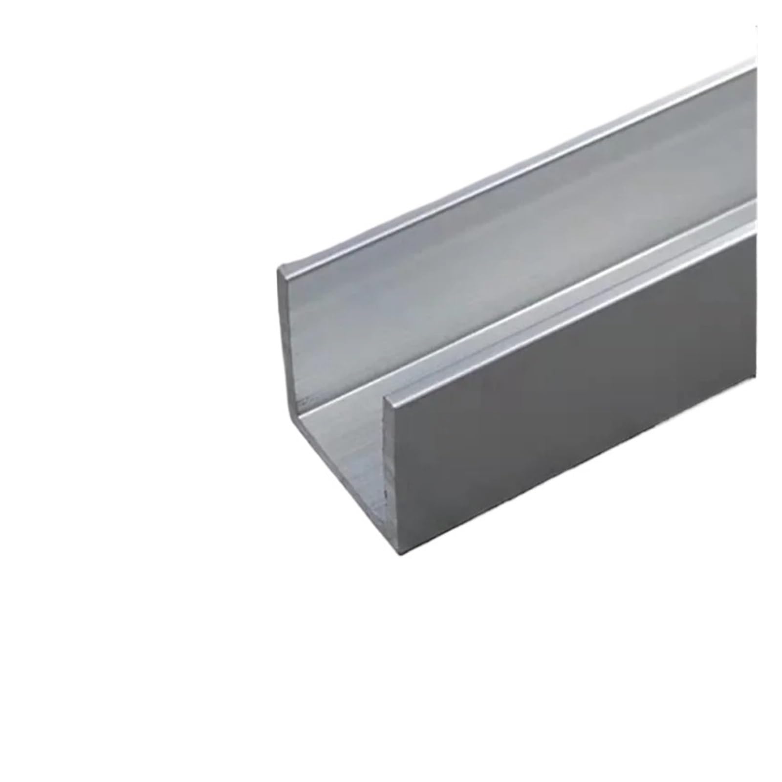 Perfil en U de Canal Aluminio, Perfil óxido Forma 20x20x2 mm con diámetro Interior 16 for Bricolaje y Enmarcado