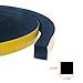Windows Sealing Tape 2-Pack, 1/2 Inch Wide X 1/2 Inch Thick, Closed Cell Foam Adhesive Rubber Seal Strip (13 Feet Total, 6.5 Feet/Roll)