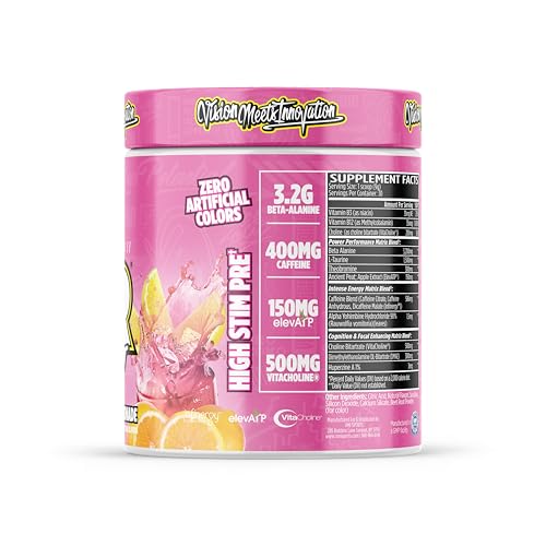 Image of KXR Pre-Workout Energy Powder | Intense Energy Pre-Workout Drink for Men and Women| Improves Performance - Enhanced Focus & Increased Endurance | 30 Servings (Original Pink Lemonade)