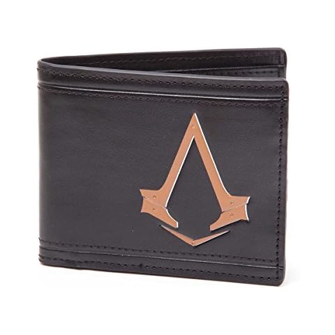 Assassin's Creed Black Bifold Wallet with Coin Pouch Cover