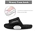 Panda Bros Adjustable House Slippers for Men Soft Open Toe Breathable Indoor Outdoor Slip on Slides Slippers with Memory Foam for Home Bedroom