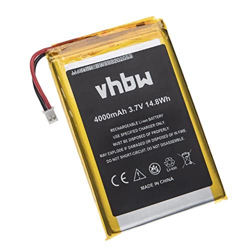 vhbw Batería reemplaza Technaxx TE4630, 4630 para telefonillo, Video-telefonillo (4000 mAh, 3,7 V, Li-Ion)