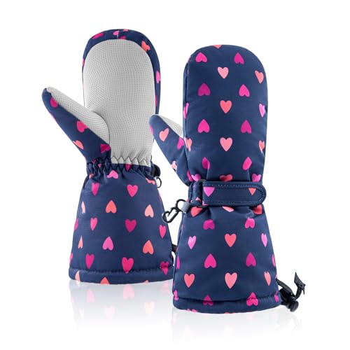 Image of BAVST Winter Kids Waterproof Gloves for Boys Girls Snow Ski Toddler Baby Mittens Outdoor for Infant Teens 1-5T