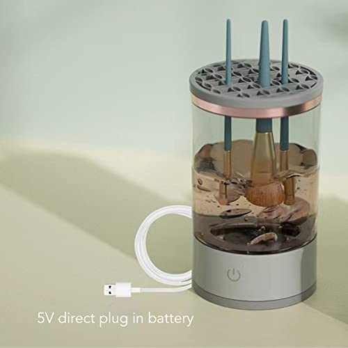 Máquina de limpeza de pincéis de maquiagem elétrica RXMORI, limpador de pincéis de maquiagem, limpad