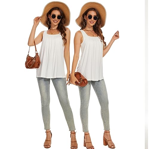 Image of Camisoles for Women with Built in Bra Adjustable Strap Tank Tops Cami Sleeveless Summer Tops for Workout Sleeping Traveling