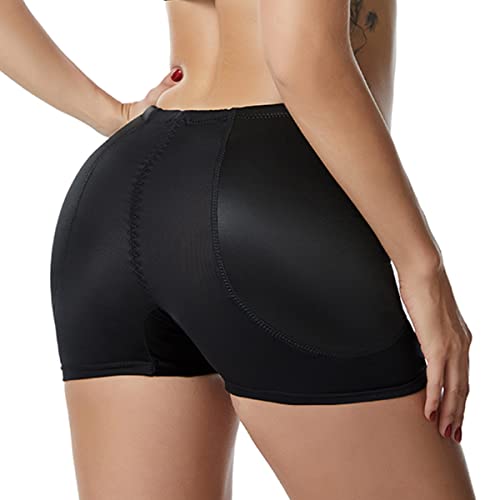 Derssity Women Body Shaping Underwear Padded Hip Enhancer Shapewear Shorts Hip Pads Butt Lifter Pant(HE,3XL) Black
