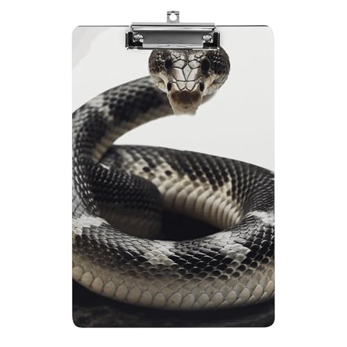 Presse-papiers cobra serpent en acrylique imprimé de 31,8 cm pour trier et décorer le bureau