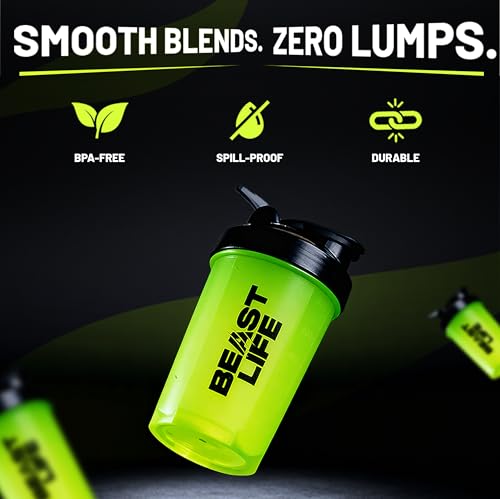 Image of Beastlife Pure Super Micronised Creatine & Shaker Pack | 50 g | 13 Servings | Watermelon | NABL Lab Tested | Rapid Absorption for Muscle Strength & Athletic Performance | Super Micronised Creatine Powder