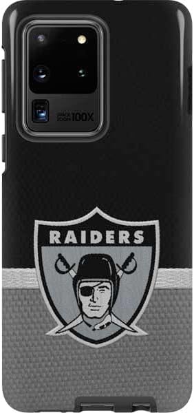 Skinit Pro Phone Case Compatible with Galaxy S20 Ultra 5G - Officially Licensed NFL Las Vegas Raiders Large Logo Design