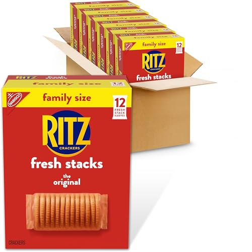 Image of RITZ Fresh Stacks Original Crackers, Bulk Travel Snacks, Family Size, 6 Boxes (72 Multi Snack Packs)