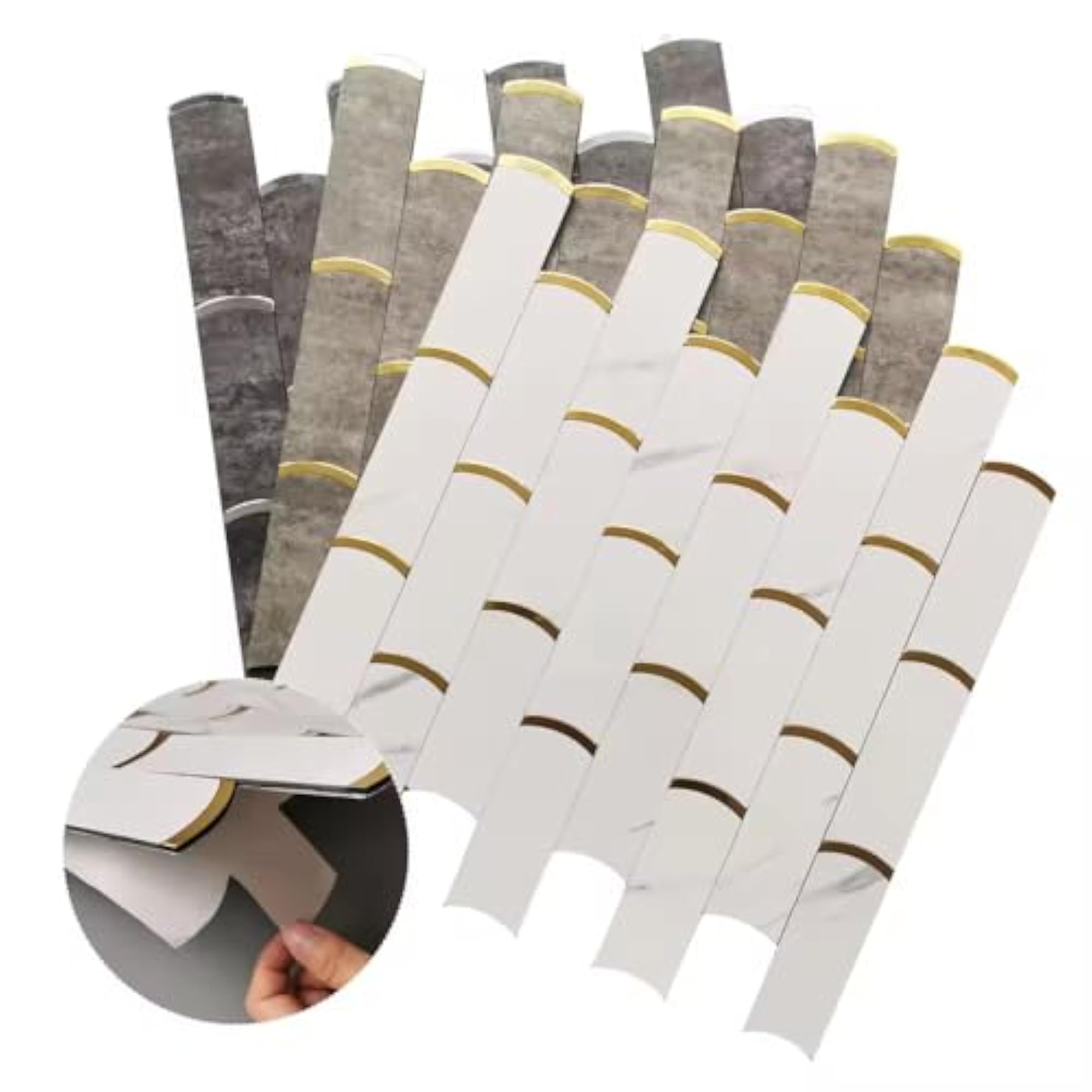 Peel and Stick Tile Metal Backsplash for Kitchen & Bathroom Decor
