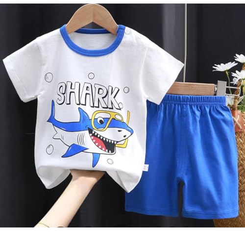 Image of Toddler Boys 4 PCs T-shirts and Shorts Set Baby Summer Clothes Outfit