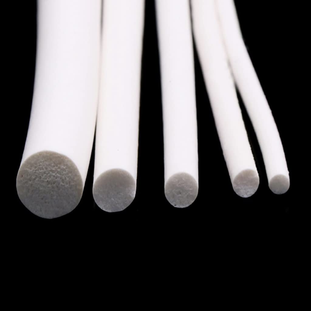 Tira de sellado de espuma de silicona, Tira de sellado espuma caucho silicona 1-25 mm diámetro(25mm(1 Meter))