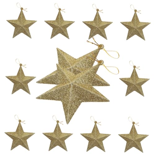 Artibetter 1 Satz 12 STK Weihnachtsstern-anhänger Sternschmuck Für...