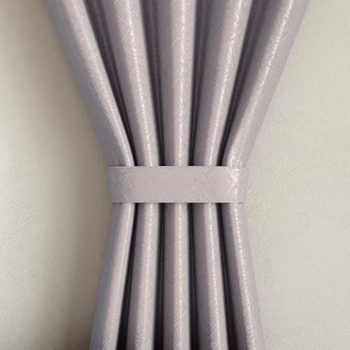 Image of Wakefit Jacquard Room Darkening Curtain | Light Blocking Upto 70% | (9 x 3.9 ft) | Door Curtain | Set of 2 | Reduces Noise | Machine Washable | Smash |Diamond Sage Grey